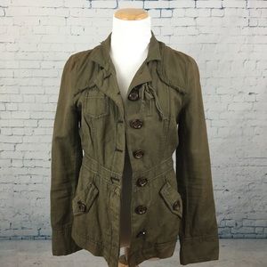 Anthropologie Hei Hei Cargo Military Jacket